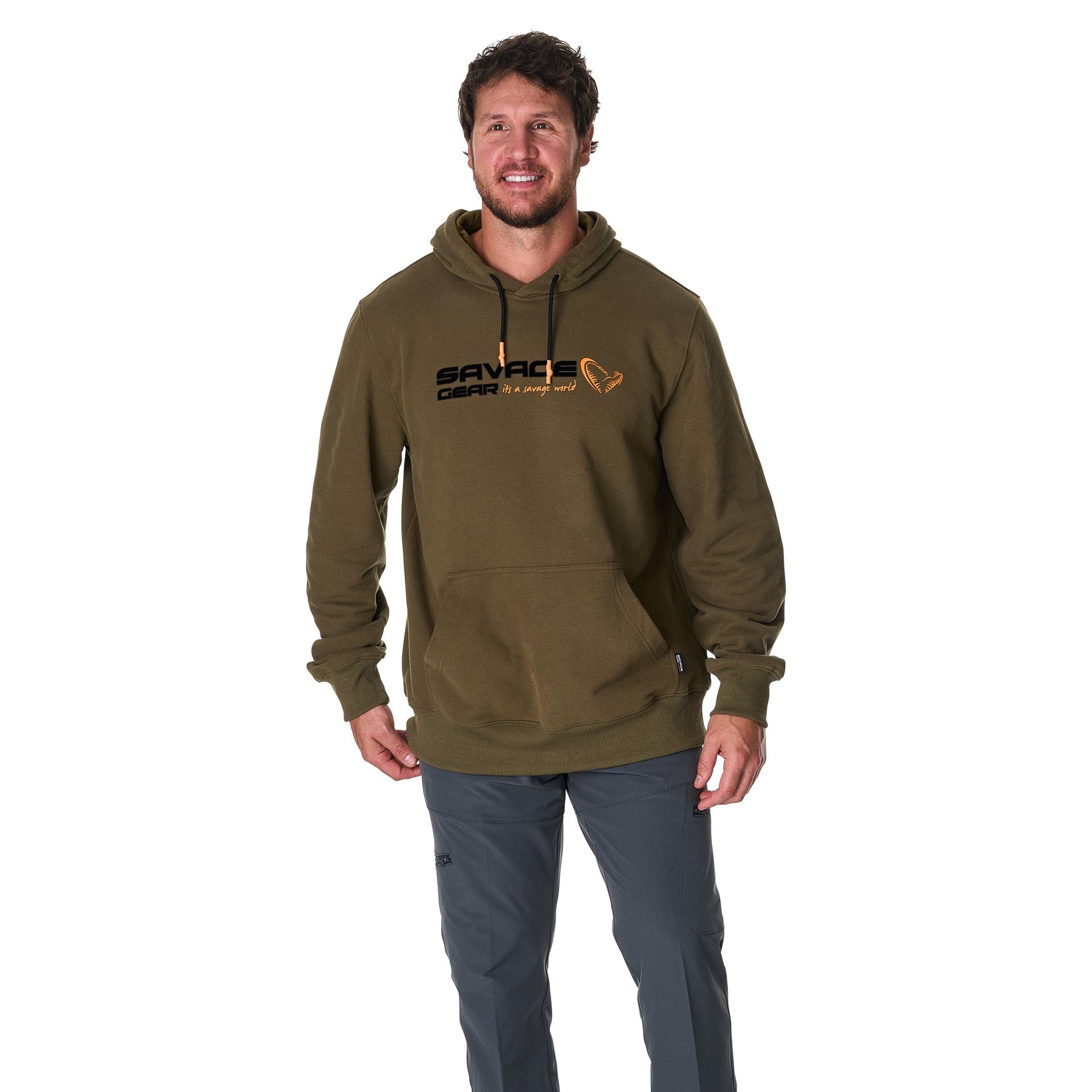 Logo Fleece Pullover Hoodie M