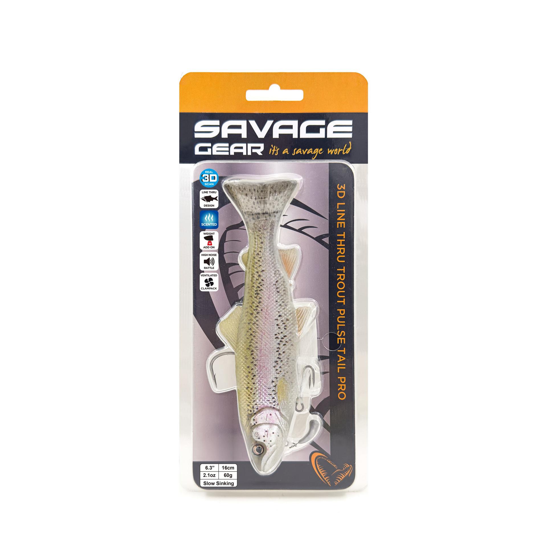 3d printed trout lure Savage Gear LT Pulse Tail Trout Pro Dark Trout 8 SK
