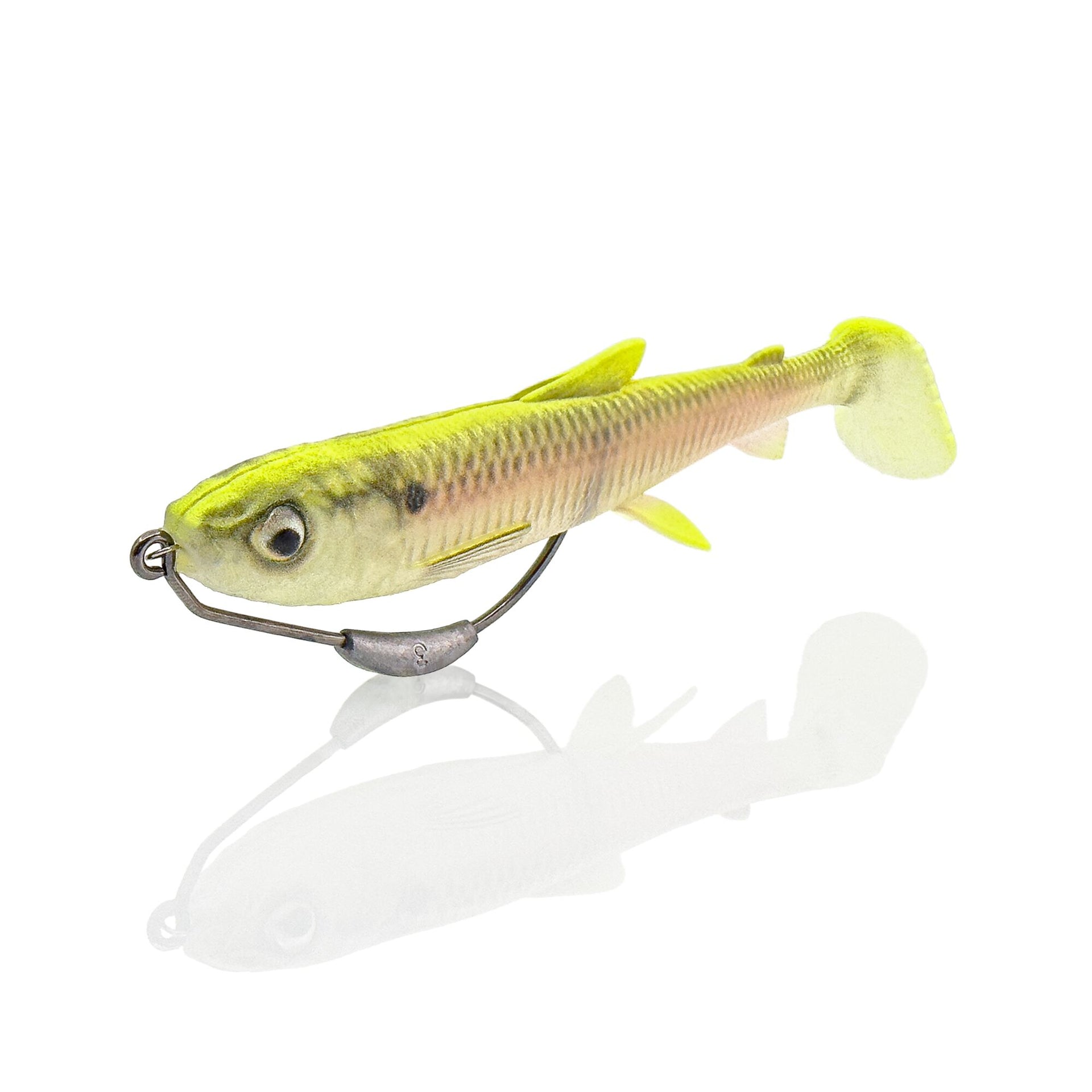 3D Whitefish Weedless Paddle Tail