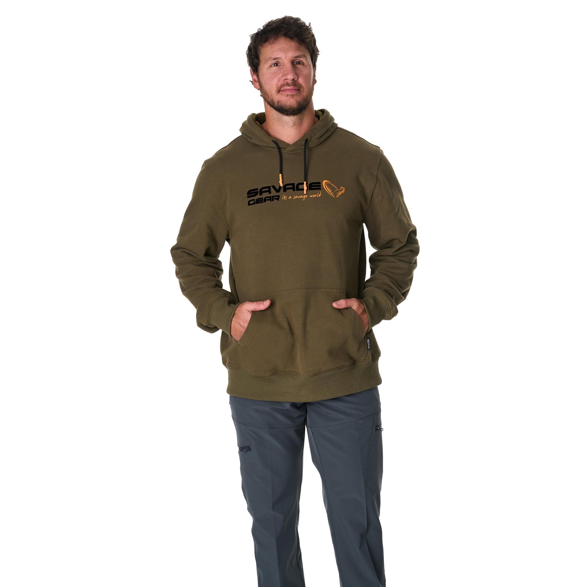 Logo Fleece Pullover Hoodie M