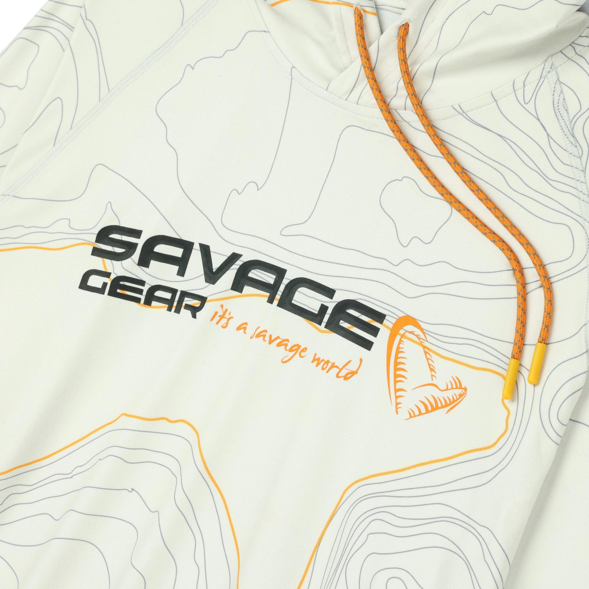 Topo Print Performance UPF Hoodie| Savage Gear
