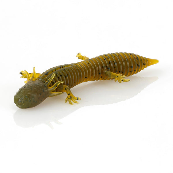 black with white spots salamander fishing lure Savage Gear Ned Irresistible to even the most heavily pressured bass Northern Slimy Salamander (Plethodon glutinosus)