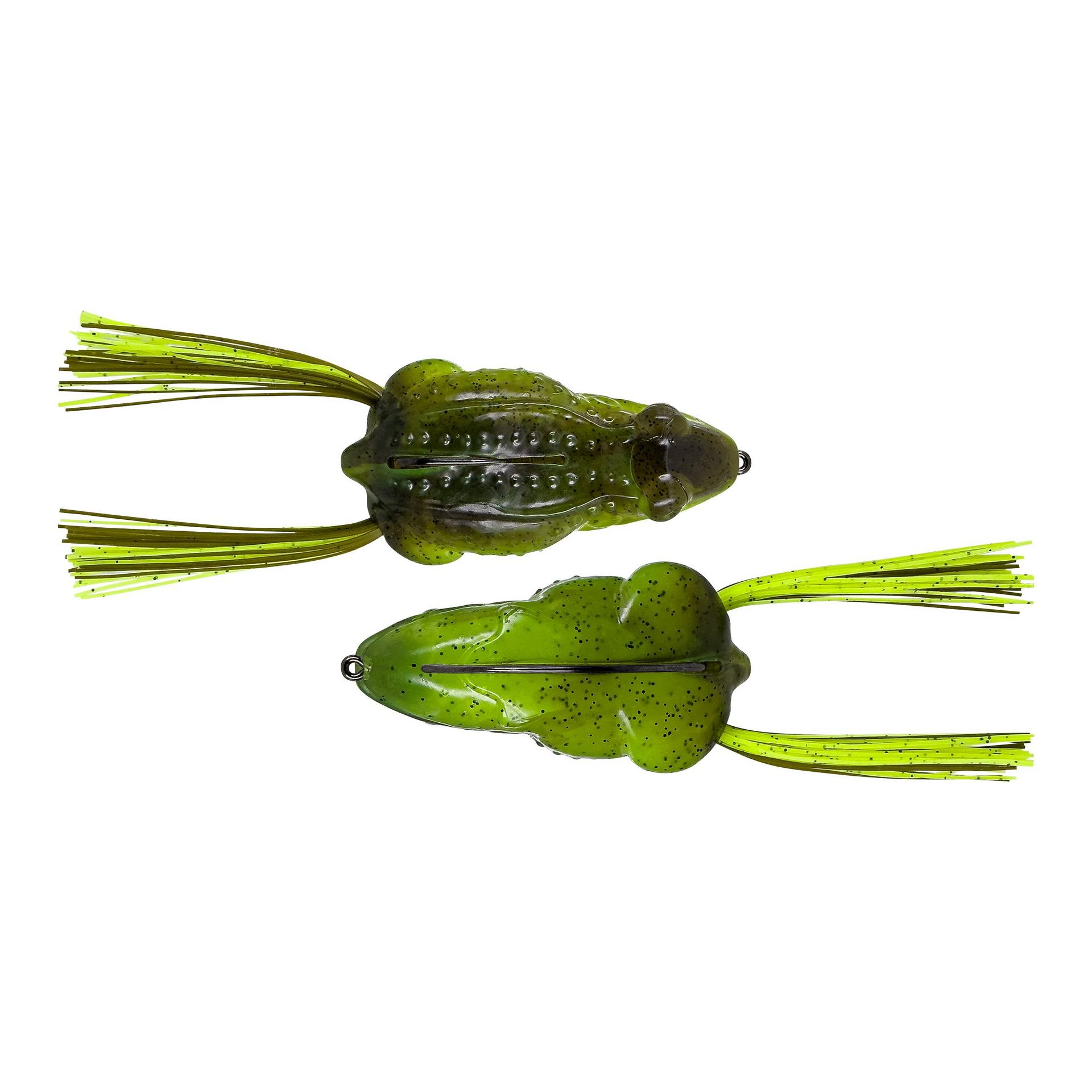 savage gear walk frog Tough Frog Green/White / 4 in